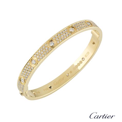 cartier bracelet love diamond|cartier love bracelet full diamonds.